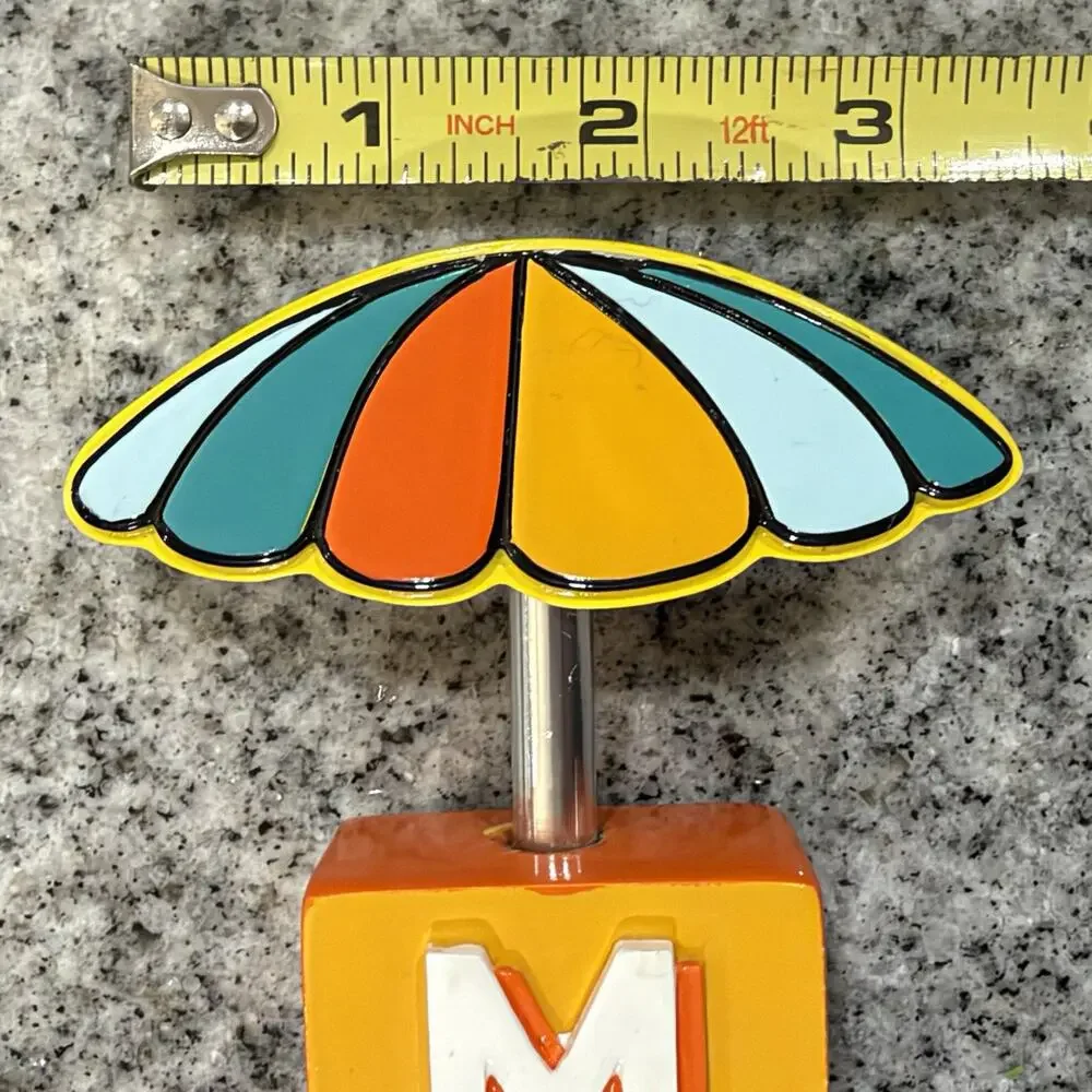 Golden Road Brewing- MANGO CART- Wheat Ale- Beer Tap/Handle Multicolor Umbrella